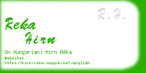reka hirn business card